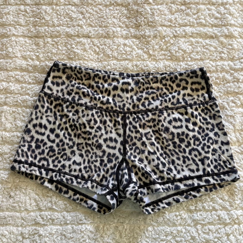 Savage Barbell Leopard Print Booty Lifting Shorts Athletic Gym CrossFit Sz Small